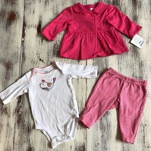 Matching onesie, jacket & pants set